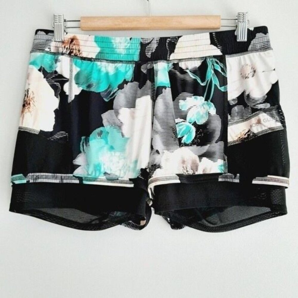 BODY GLOVE Bloom Gaia Performance Fit Short Floral Double Layer Sz M - Picture 3 of 8